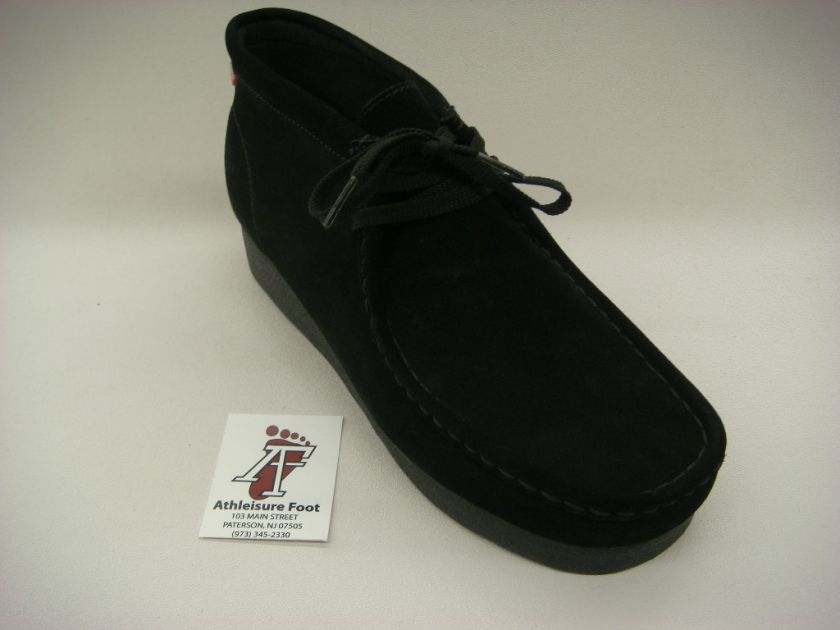 CLARKS ORIGINALS PADMORE CASUAL BLACK SUEDE SHOES SUPREME NEW RETRO 