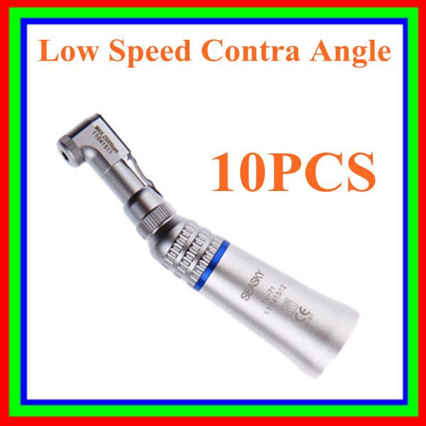 Dental Low Speed Handpiece E Type Latch Contra Angle  