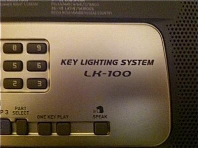 CASIO LK 100 61 KEY MAGIC LIGHT UP FULL SIZE KEYS KEYBOARD FREE 