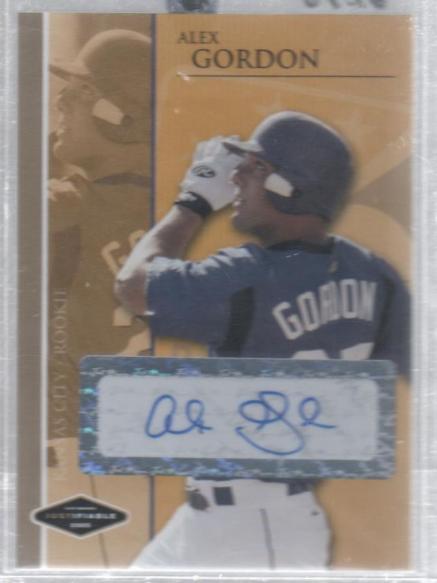 2005 JUST MEMORBILIA ALEX GORDON AUTO 10/50 #JEP 13  