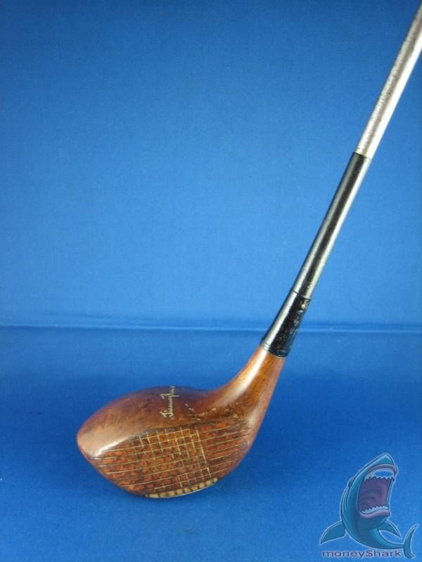 WOOD SPALDING JIMMY THOMSON AUTOGRAPH GOLF CLUB  