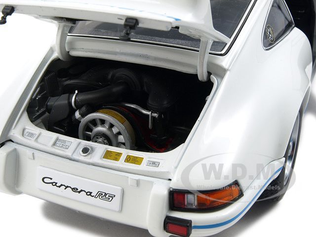 1973 PORSCHE 911 CARRERA RS 2.7 118 AUTOART WHITE/BLUE  