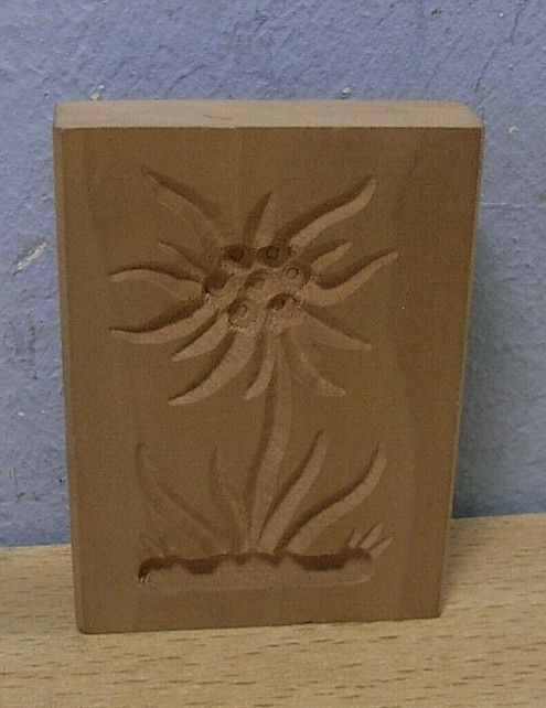 Vintage Wooden German SPRINGERLE COOKIE MOLD #AN4  