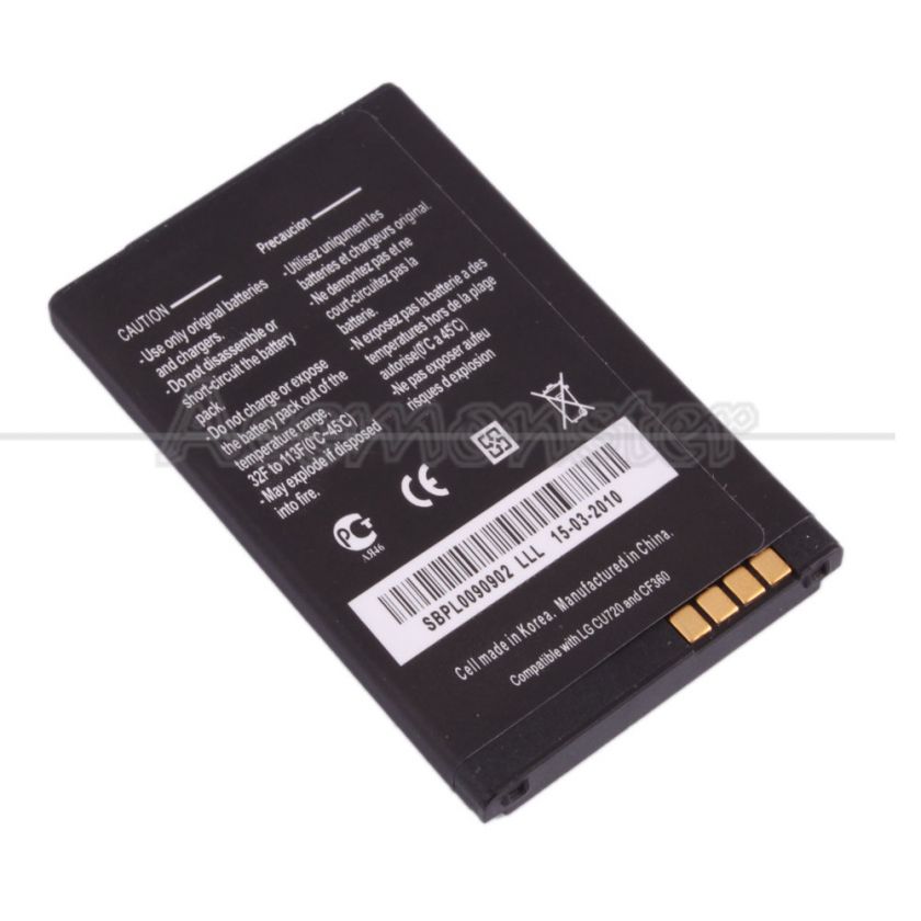 NEW Battery For LG SHINE CU720 TU720  