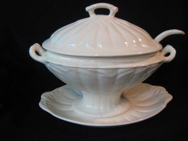 ADAMS CERES Shape WHEAT PATTERN TUREEN LADEL & UNDERPLATE  