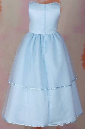 NWT Light Blue Girls Bridesmaid Dresses Size 0 to 6 Kids Party 