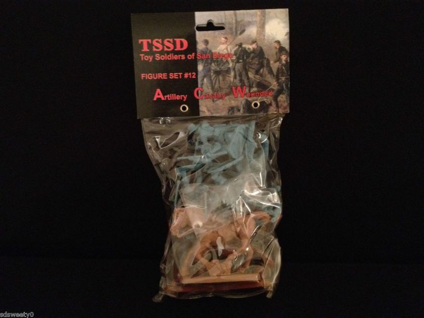 10 TSSD American Civil War ARTILLERY CALVARY WOUNDED Toy Soldiers, Set 