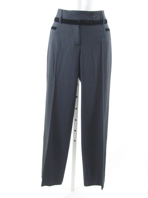 DOLCE & GABBANA Navy Tuxedo Stripe Dress Pants 40  