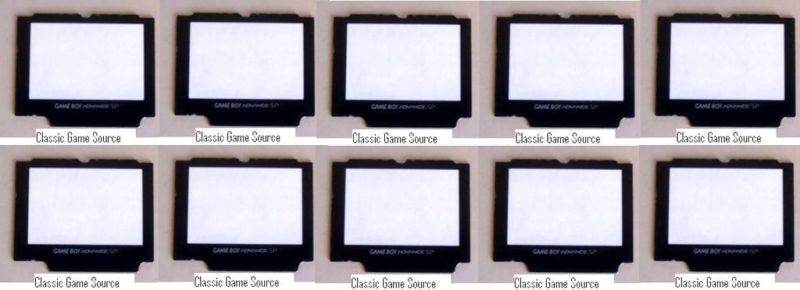 10 Replacement Screen Lens for GameBoy Advance SP logo  