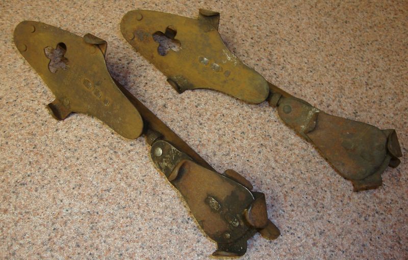 Antique Metal Adjustable Samuel Winslow Ice Skates M sz  