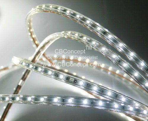   120 Volt LED SMD3528 Strip Rope Light  Waterproof  Custom Cut  