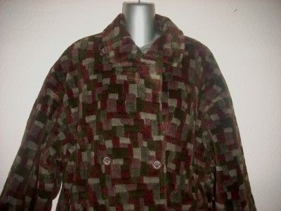 Womans Vintage MISSONI Italy Reversible Coat Jacket Size XL Nice 