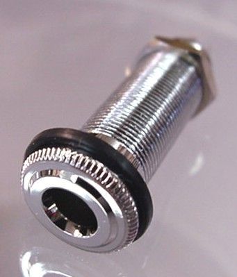 FLUSH MOUNT CYLINDER JACK FOR GUITAR   STEREO  