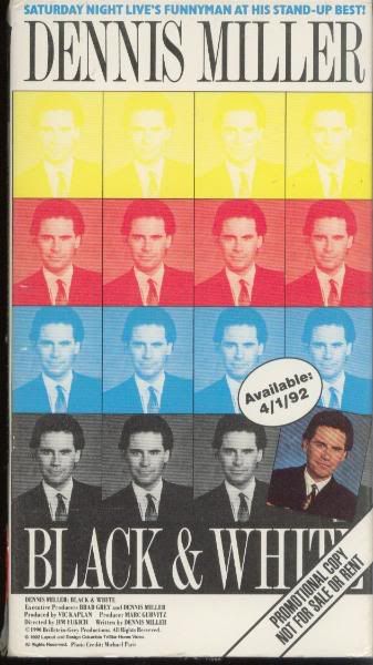 DENNIS MILLER & RICHARD LEWIS 1990 Stand Up Comedy VHS  