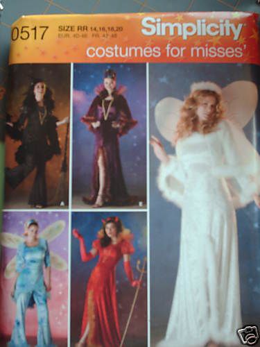 Simplicity Pattern #0517 Costume Misses Angel,Fairy,++  