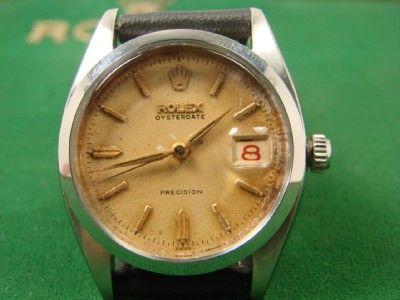 1965 ROLEX OYSTER ROULLETTE DATE WHEEL REF 6494 WATCH.  