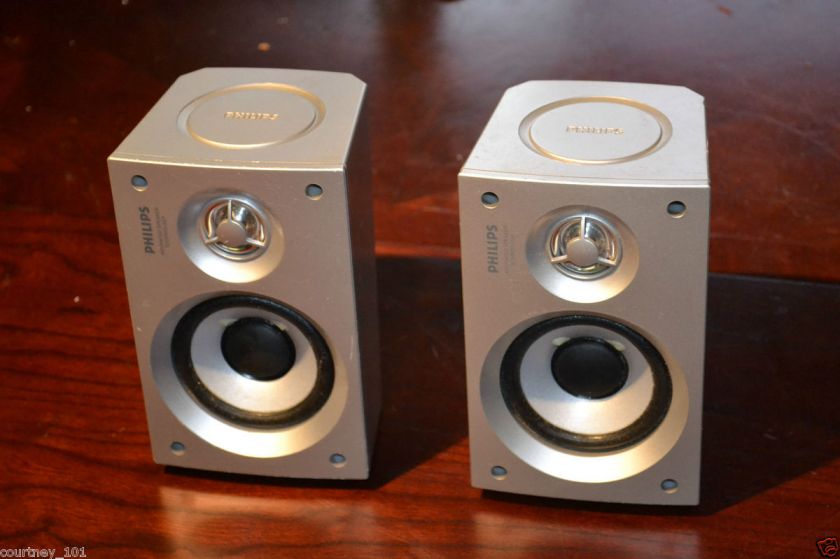 Philips CS 3600 MINI MICRO BOOKSHELF MONITORS MUSIC SPEAKER Phillips 