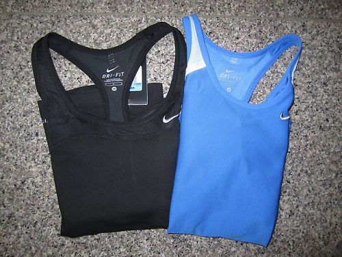 NIKE Womens Dri Fit Sports Top Blue or Black  NEW  