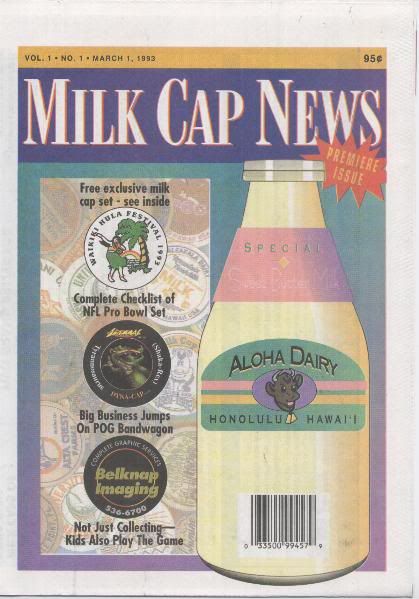 Milk Cap News POGs TAZZOs FLIPPOs All 7 Issues Complete Hawaii POG 