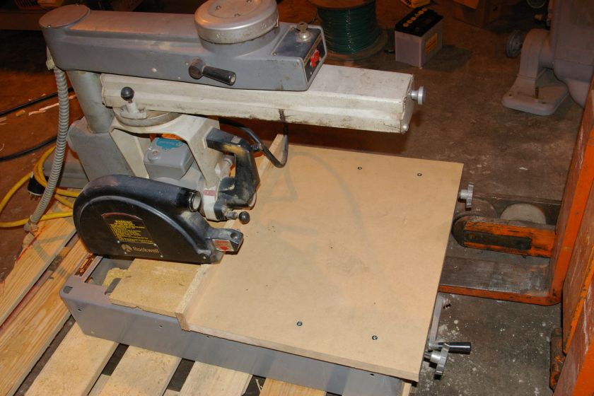 Rockwell 12 RAS 12single phase radial arm saw.  