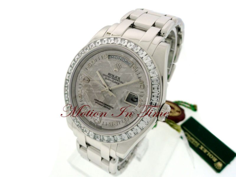 ROLEX MASTERPIECE DAY DATE PLATINUM w/ BAGUETTE DIAMOND  