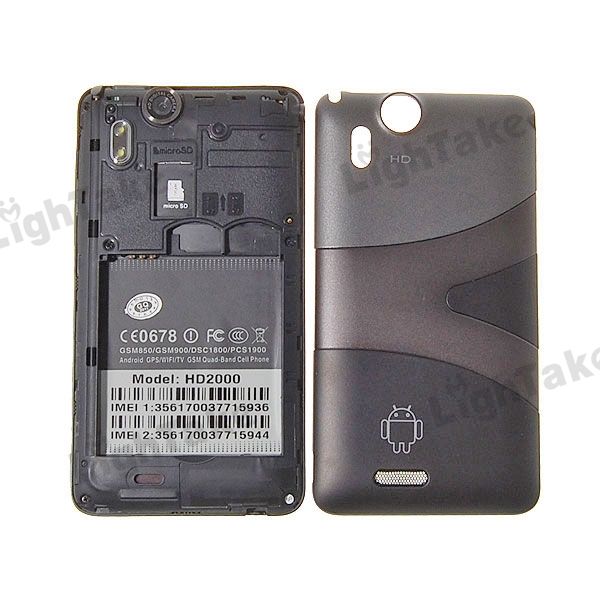 Dual Sim Cards Dual Standby Android 2.3.4 GPS WiFi TV Quadband 