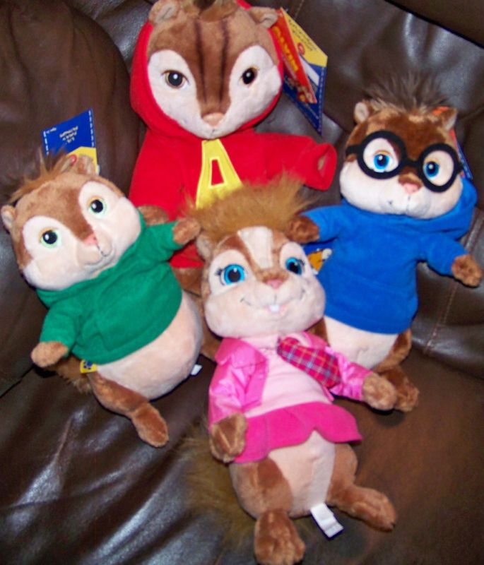 Build a Bear Chipmunks Simon Theodore Unstuffed Alvin  