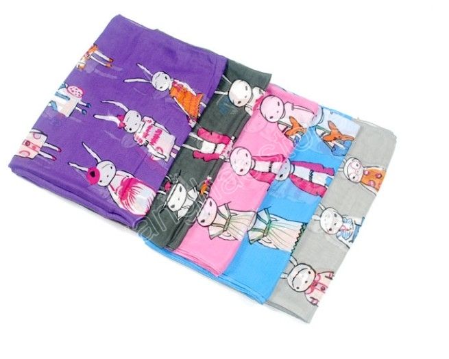 4Colors Soft Thin Long Cotton Rabbit Scarf Wrap Shawl  