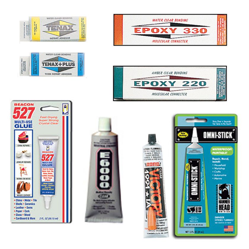 Epoxy Tenax E6000 Beacon 527 Omni Stick Victory Glues  