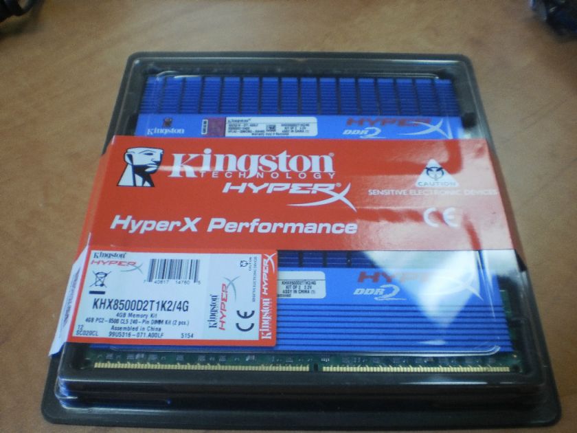 Kingston 4GB KTHX8500D2T1K2/4G DDR2 Hyper X Memory  