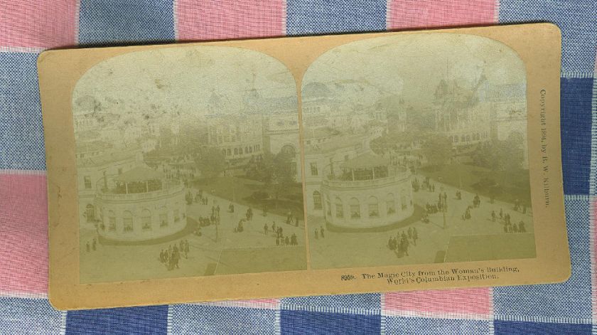 Kilburn Stereoview 1893 Worlds Fair Columbian Magic Ci  