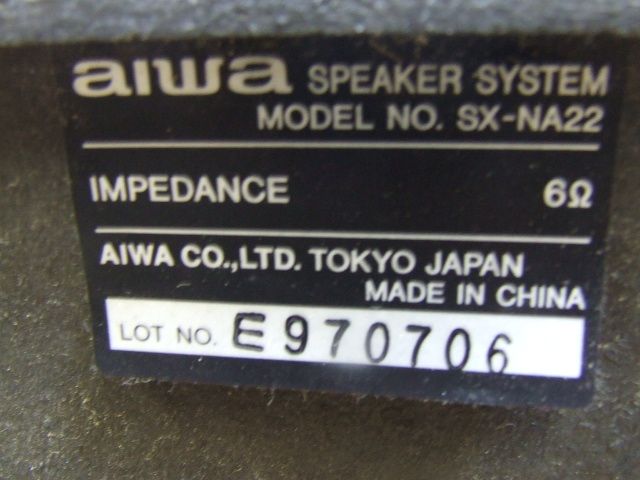 AIWA COMPACT DISC STEREO CASSETTE RECEIVER CX NA22U (CD NOT WORKING 