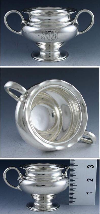 3pc ELEGANT BARBOUR SILVER CO STERLING SILVER TEA SET  