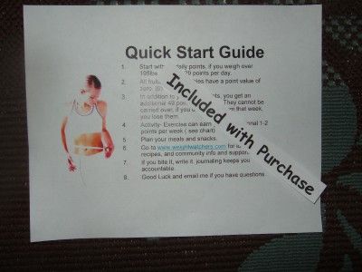 WEIGHT WATCHERS Points Plus PointsPlus Member Kit Calculator 2012 