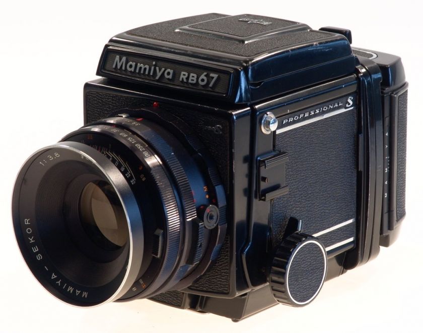 MAMIYA RB67 PROFESSIONAL CAMERA WLF SEKOR 13.8 f=127mm LENS FILTER 