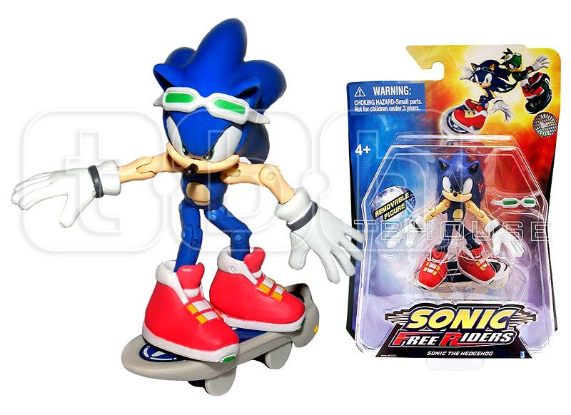 SONIC figure THE HEDGEHOG jazwares FREE RIDERS sega ZERO GRAVITY 