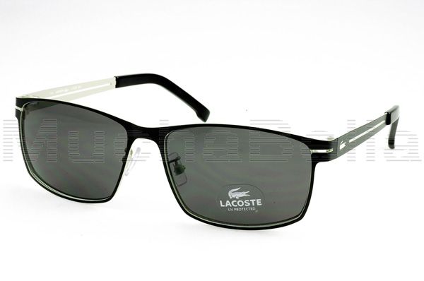   sunglasses black with white interior brand lacoste model l107s color