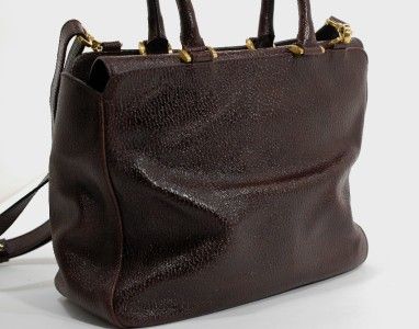 FENDI Classico No. 3 Leather Bag At Saks 5th Ave RT NOW Drk Brown 