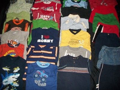 HUGE 35 LOT TODDLER BOYS 2T 3T SPRING SUMMER CLOTHES LOT SHORTS SHIRTS 