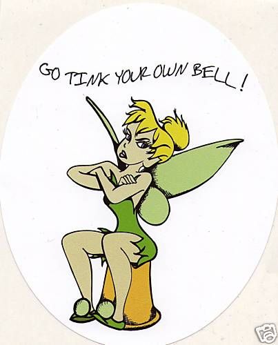 tinker bell car sticker vinyl disney characters  