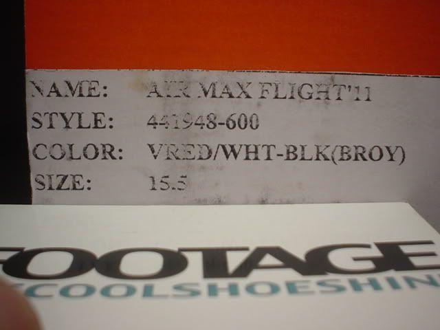 Nike Air Max Flight 2K11 11 2011 BRANDON ROY BROY BR7 PE PLAYER 