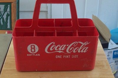 Vintage Plastic Coke Bottle Case Holds 8 Pint Bottles  