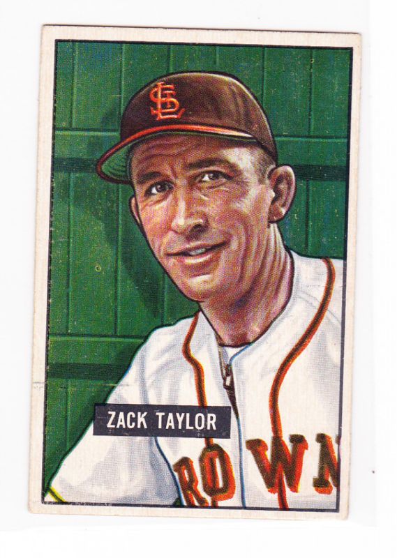 1951 BOWMAN #315 ZACK TAYLOR EX+ HIGH # CHEAP  