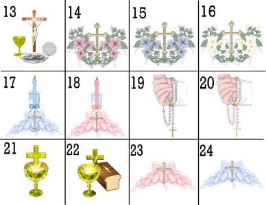 1st HOLY COMMUNION VOTIVE CANDLE LABELS PARTY FAVORS  