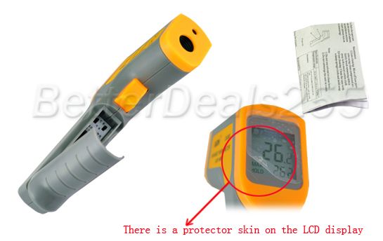 Non Contact IR Infrared Digital Thermometer  32 380°C  