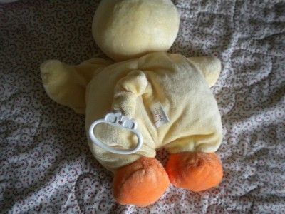   Just One Year Musical Plush Yellow Duck Crib Toy Stuffed Animal Lovey