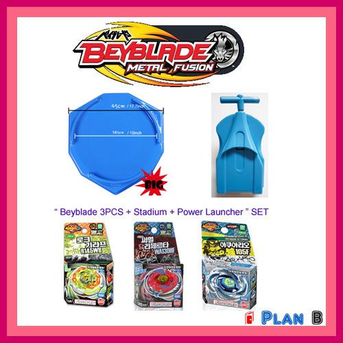 Beyblade 2 Stadium+Power Launcher+Beyblades 3pcs SET  