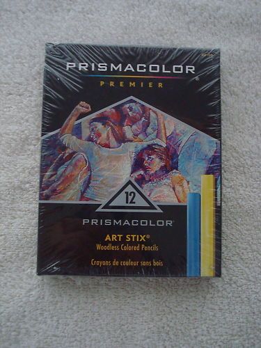 NEW PRISMACOLOR 12pc ART STIX COLORED PENCILS 1758742  