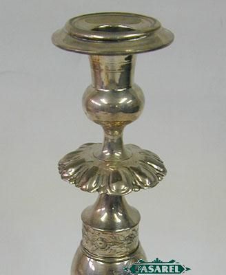 Silver Candlesticks Carl Korock Breslau Germany 1839 49  