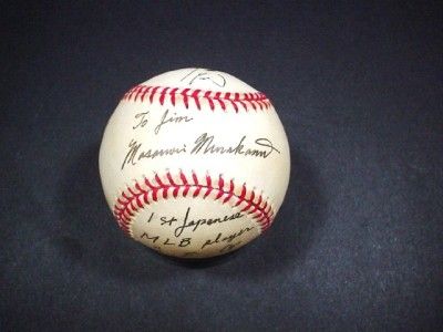 Masanori Murakami Autographed OBNL Baseball JSA Cert  